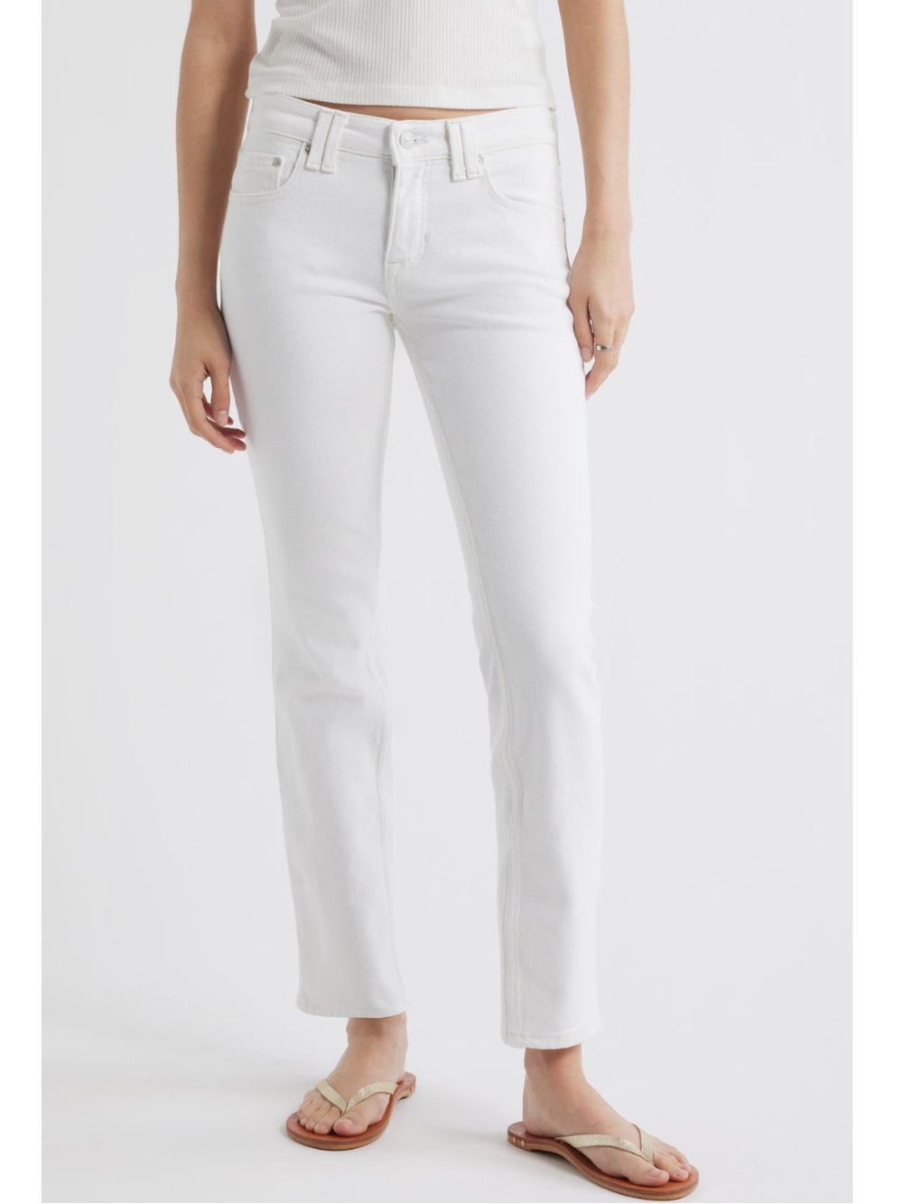 Free People We The Free Oracle Low-Rise Slim Straight Jeans NWT